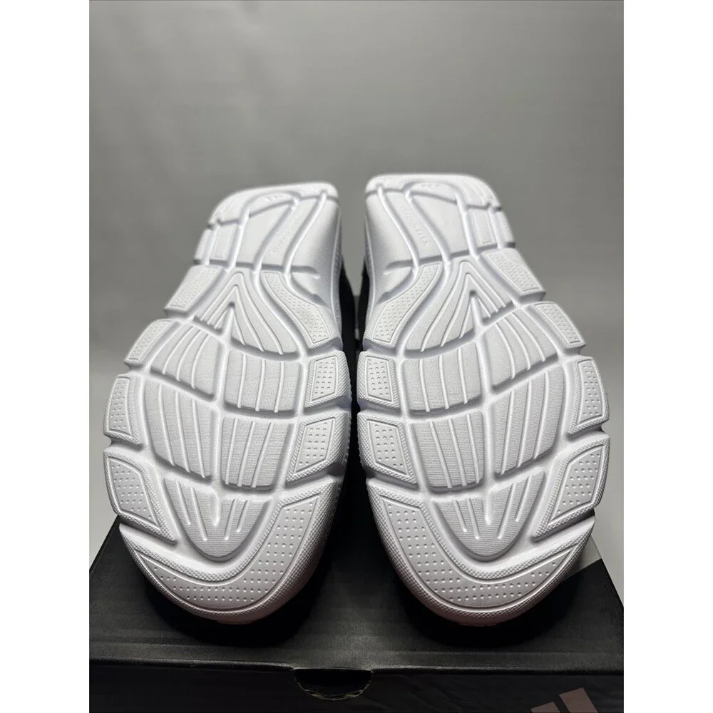 Adidas Cloudfoam Flex - Laces Walking Sneakers Black / White Men 12 Wide HQ4854